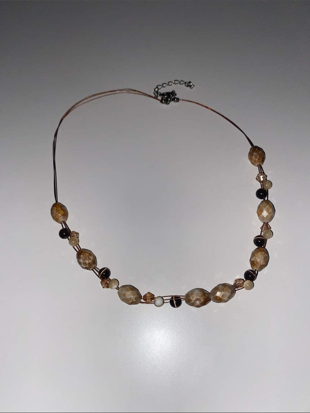 Handcrafted Brown Beaded Women's Necklace